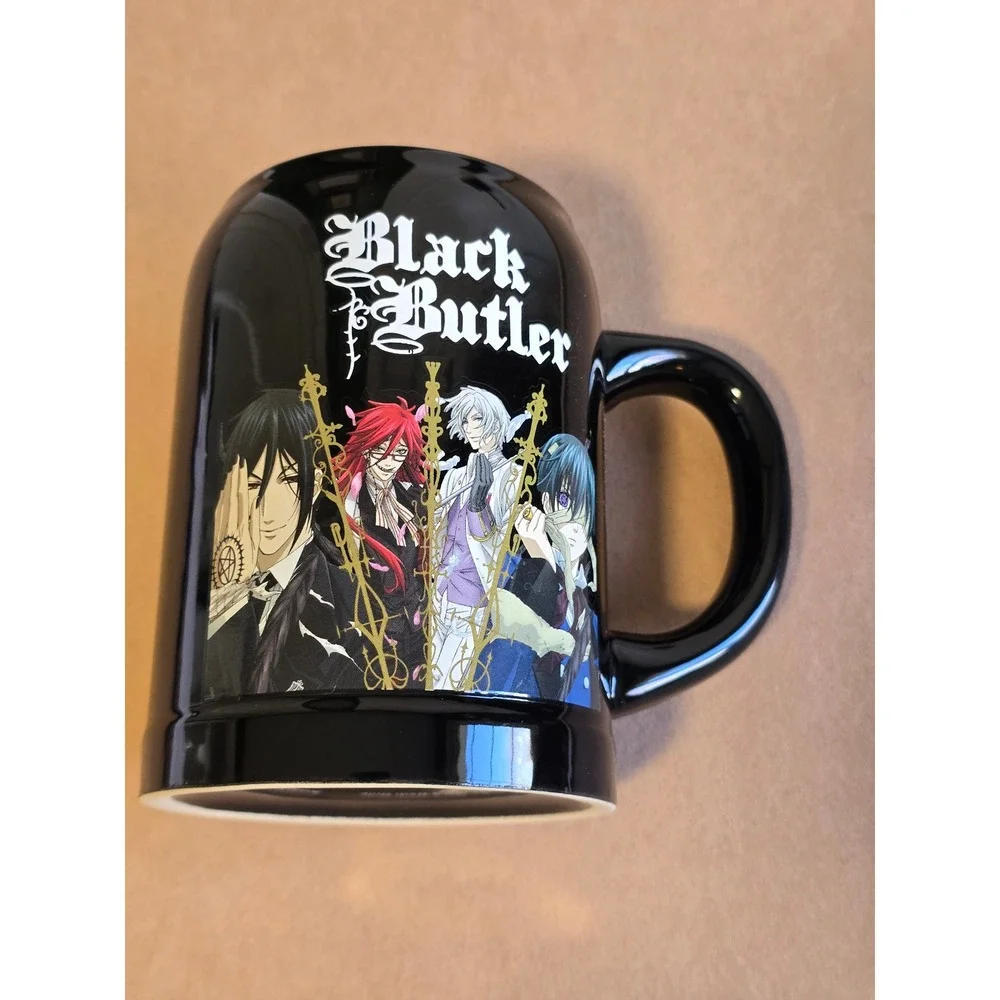 Black Butler Anime Ceramic Beer Stein Mug Sebastian Ciel Grell Undertaker 2015 - Picture 7 of 13